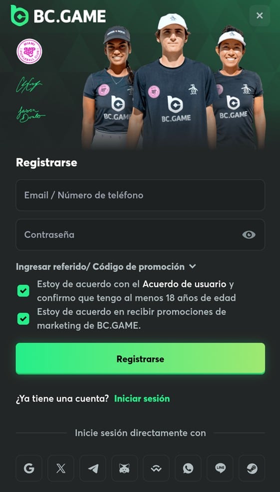 BC Game Casino-Registro