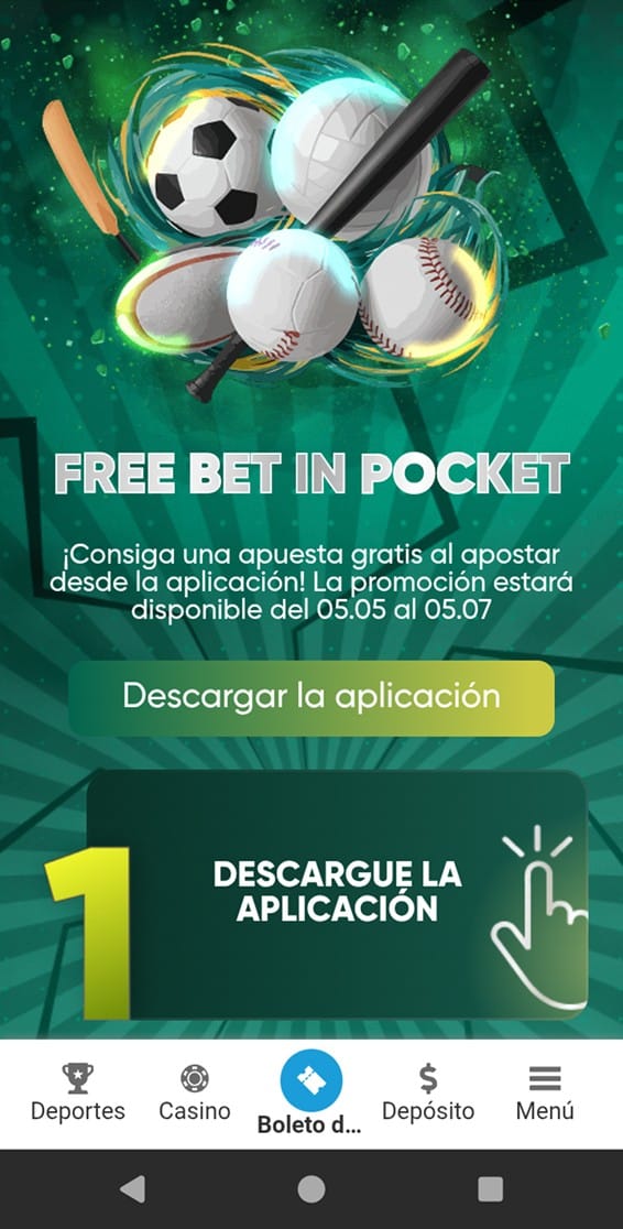 Código promocional Megapari-Bono App Móvil