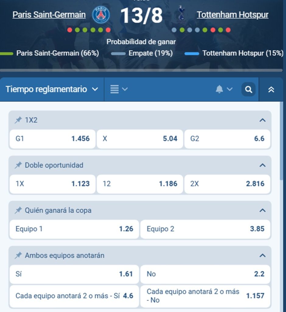 Código promocional 1xbet-Supercopa UEFA